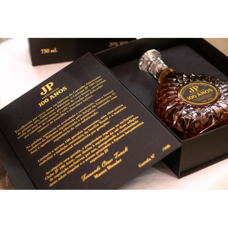 CACHAÇA EXTRE PREMIUM JP 100 ANOS